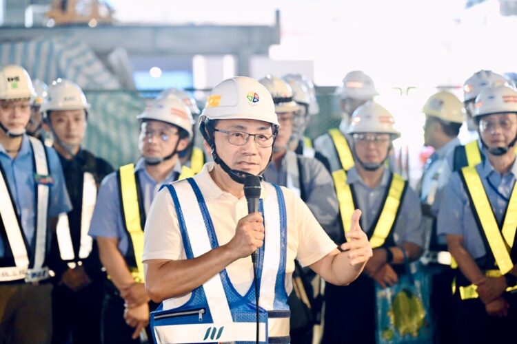 新北市萬大中和線進度達81.7% 新北市長侯友宜：力拚2027年完工 全線14分鐘直達中正紀念堂