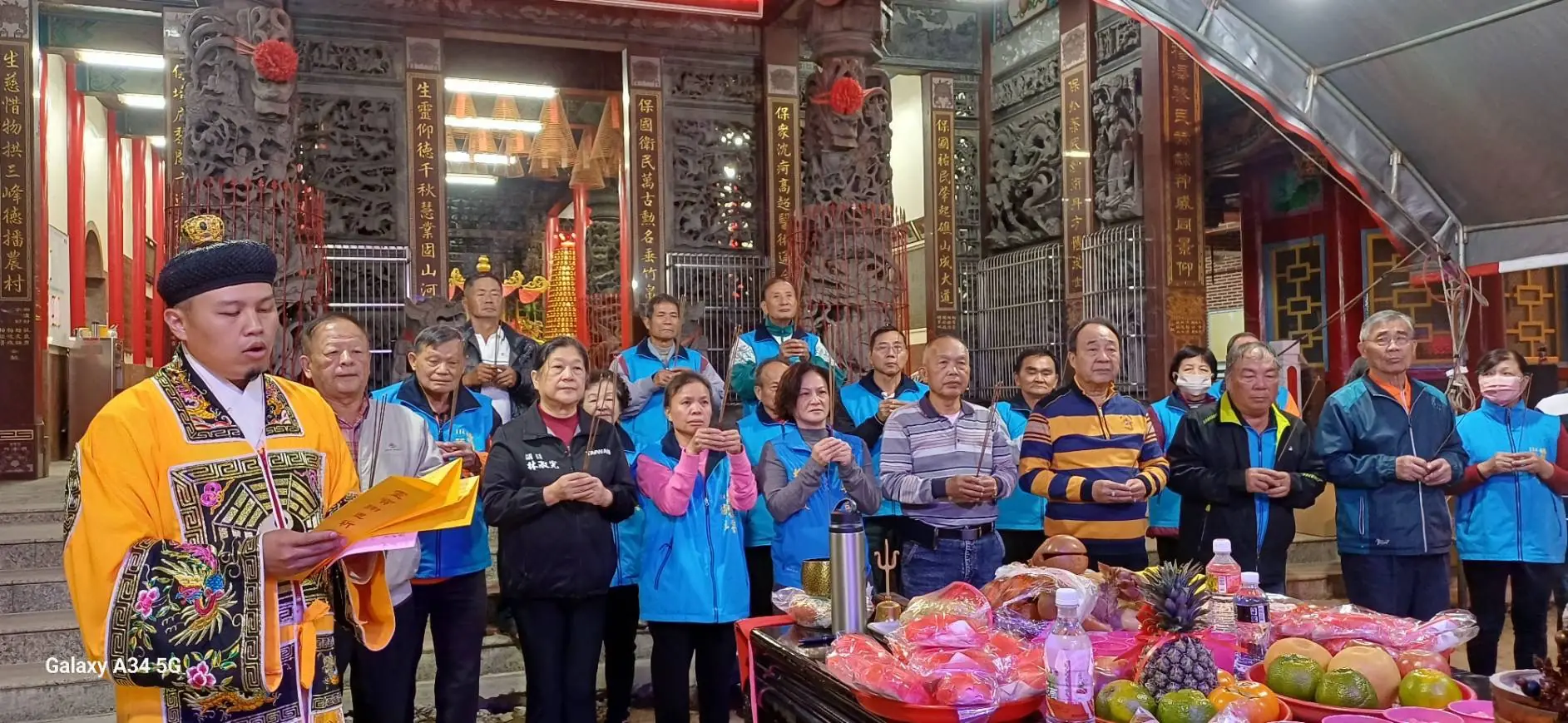 民雄福權村保安宮歲末感恩科儀登場 新舊爐主交接承續信仰