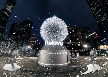 信義區下雪了 Relove《呼吸樹》打造夢幻泡泡雨 台北最浪漫聖誕打卡點
