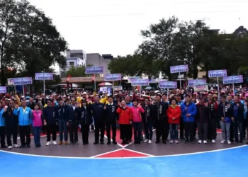 2026繽紛吉安元旦升旗健走送好禮 游淑貞相約鬱金香公園幸福加馬