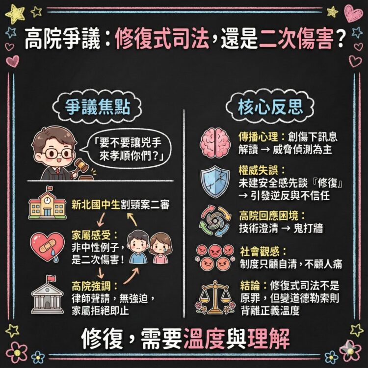 把被害人當教材 是修復式司法最冷的一刀