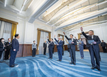 賴清德總統主持新任行政院、考試院、監察院及駐外大使宣誓典禮，期勉恪守憲政體制、承擔國家責任，三院人事全面就位