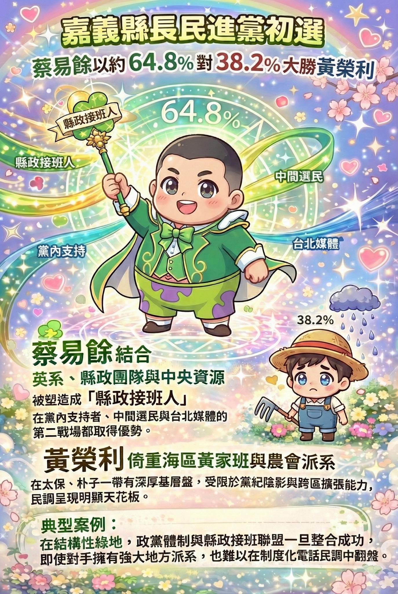 蔡易餘壓倒性勝出 嘉義初選背後的派系與民調戰