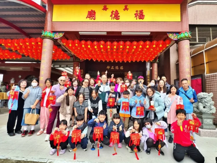 歲次丙午(115)年花蓮美崙福德廟春節歲末迎春對燈製作