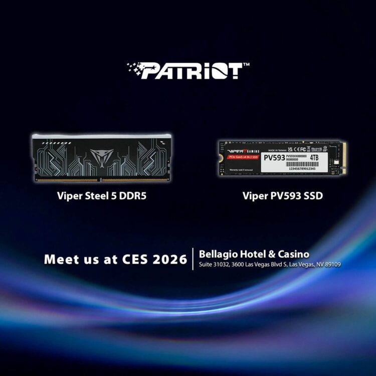 博帝科技亮相 CES 2026 發表全新 DDR5 記憶體與 PCIe Gen5 儲存方案
