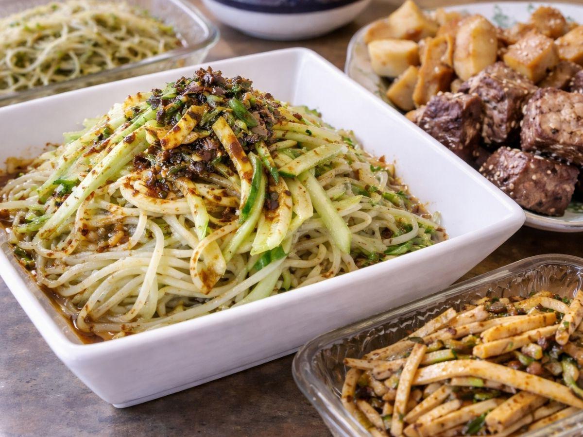 屏東崁頂必吃老店 堅持自製比例 無添加化學成分Q彈涼麵 屏東崁頂必吃老店 堅持自製比例 無添加化學成分Q彈涼麵