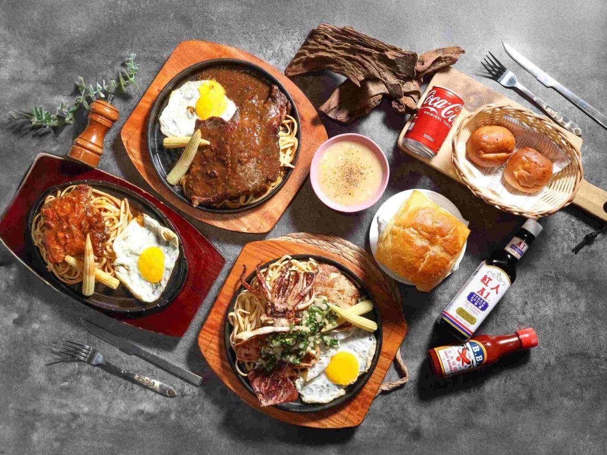 高雄瑞豐夜市必吃原肉牛排 厚切飽滿肉汁 搭配酥皮濃湯超滿足