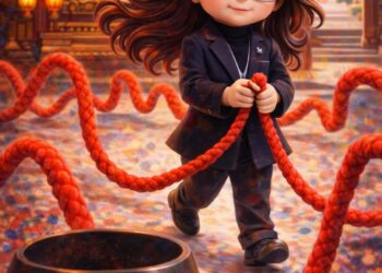 鄭麗文與抖動紅繩