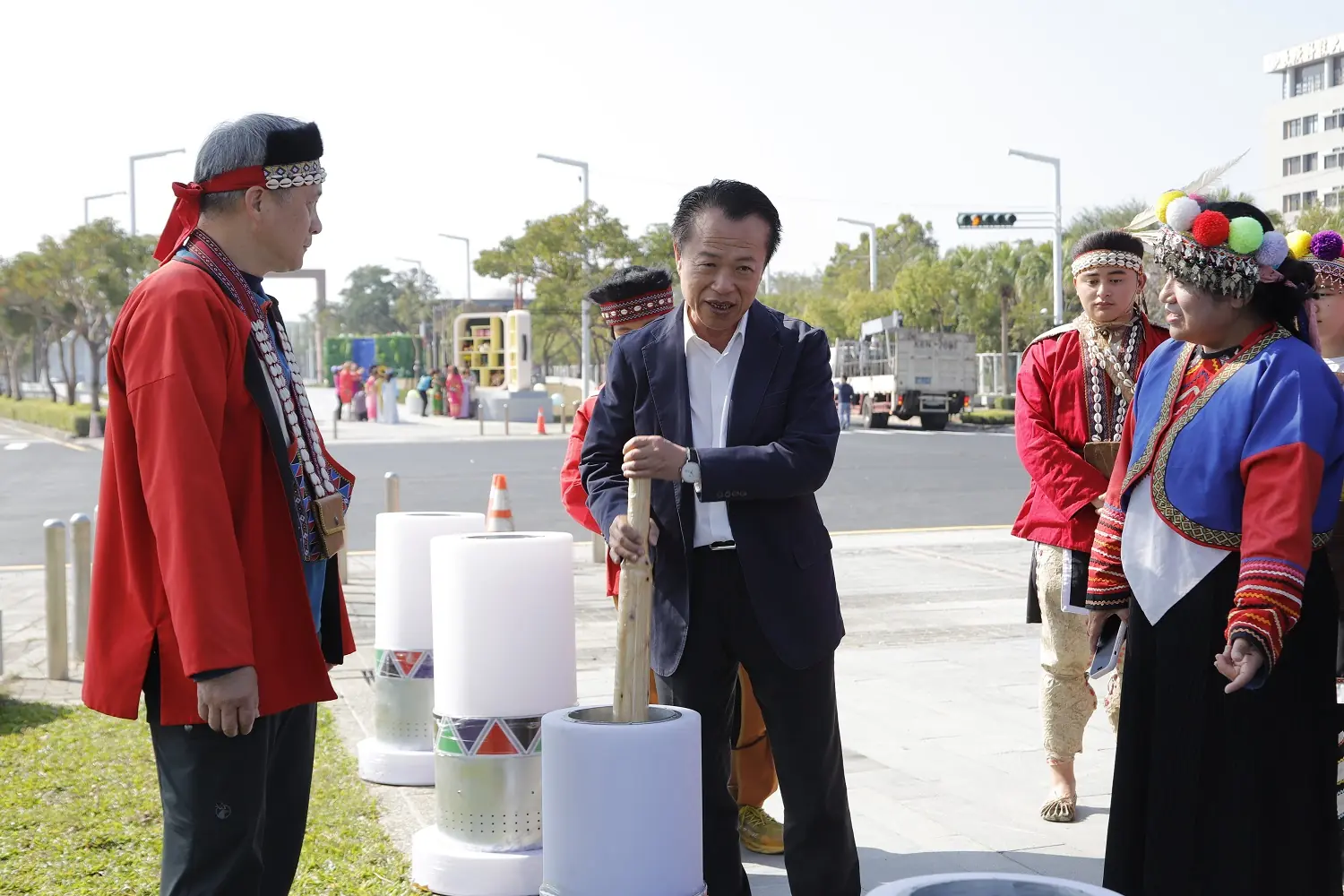 台灣燈會開幕在即 翁章梁今視察三大燈區