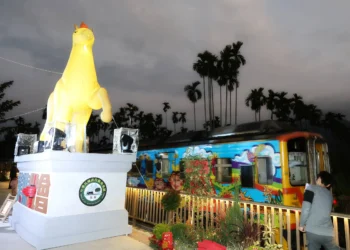 集集燈會點燈！花馬躍光影一路亮到3/3