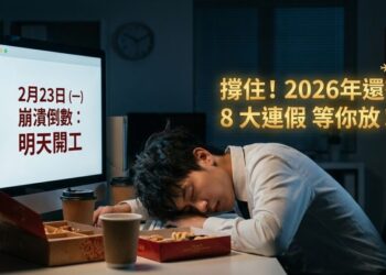 9天春節連假倒數 上班族哀號「時間過太快」 下週開工後還有8大連假可期待