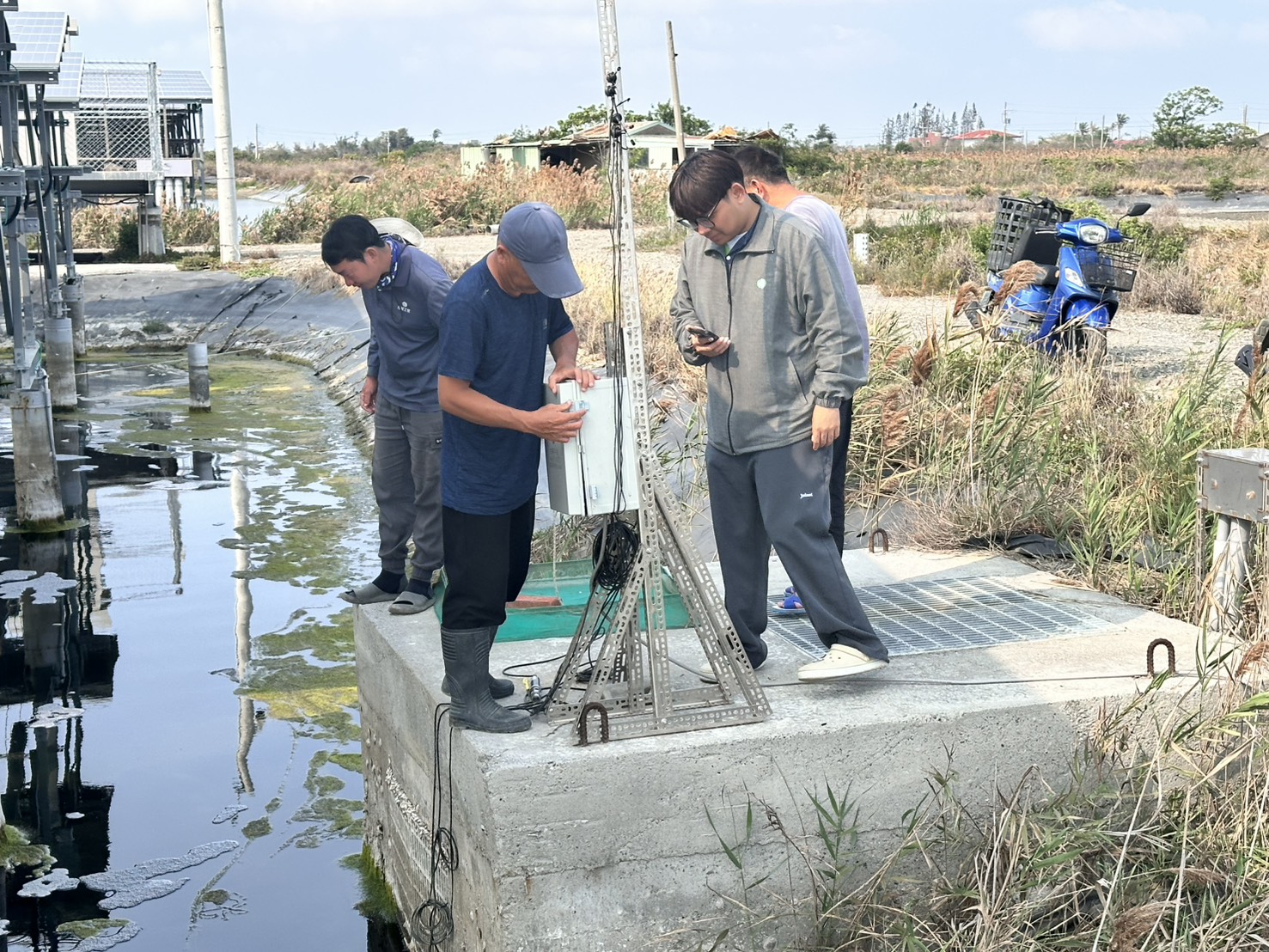 三地能源於七股建置智慧漁電管理系統
