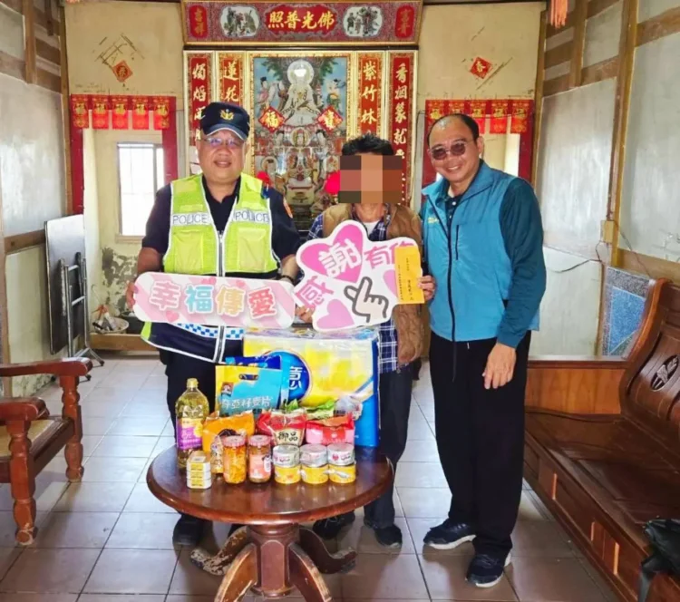 北港警暖心關懷弱勢 結合慈善資源助中風民眾度難關