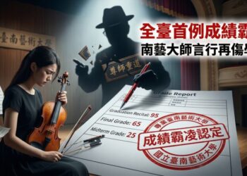 國立臺南藝術大學首例成績霸凌案延燒 家長控教師不當言行造成學生二度傷害