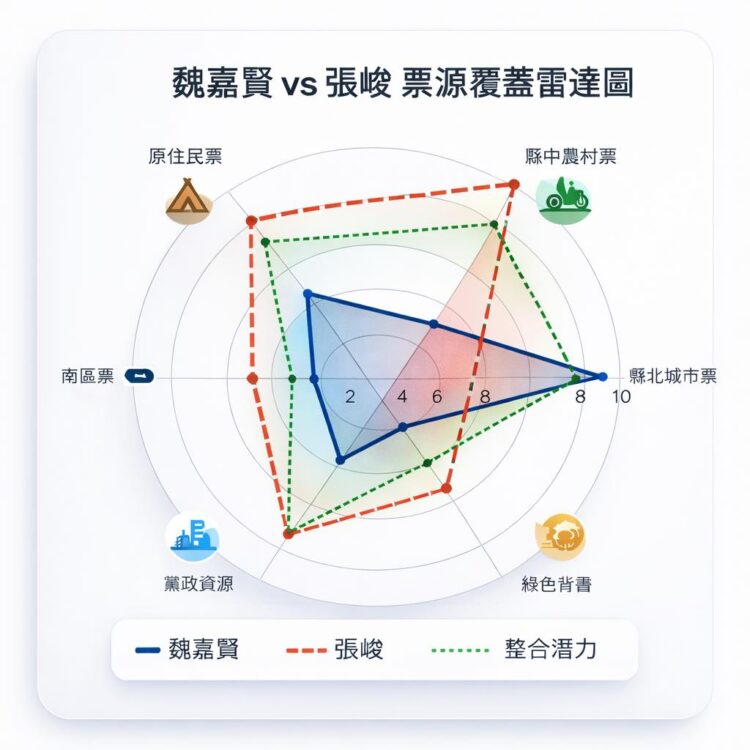 花蓮縣長選戰魏嘉賢、張峻競逐的第一次分析