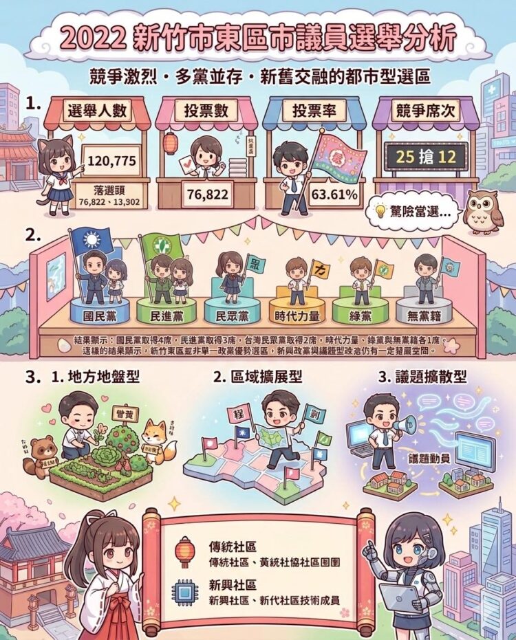 眾聲喧嘩的新竹市東區議員票源分析