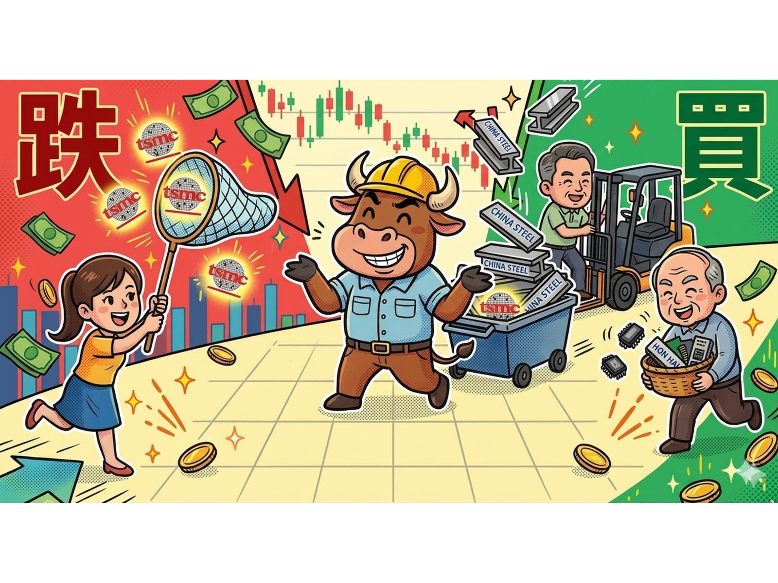 跌越多越該買? 台積電、中鋼、鴻海這樣做進場成本更漂亮(一) 跌越多越該買? 台積電、中鋼、鴻海這樣做進場成本更漂亮(一)