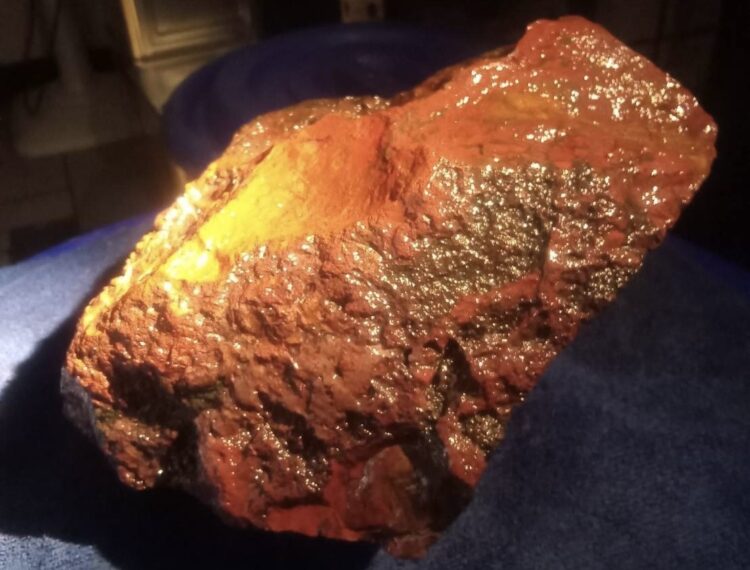 前鎮便當店藏招財石「招富貴紅蟾蜍」民眾摸完直奔買彩券 掀招財熱潮