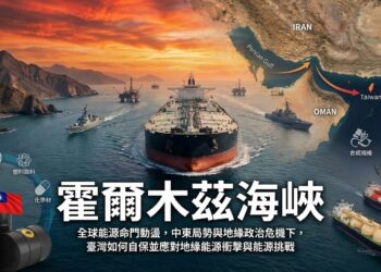 霍爾木茲海峽風險升高，全球能源命門動盪，中東局勢與地緣政治危機下，臺灣如何自保並應對地緣能源衝擊與能源挑戰