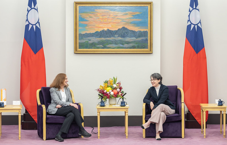 蕭美琴副總統接見德國馬歇爾基金會訪團 強調以韌性為核心深化臺美歐民主夥伴合作關係