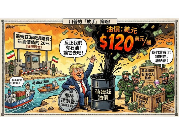 能源政策轉向？川普對維護荷姆茲海峽安全現不耐 痛批盟友「搭便車」並暗示棄守