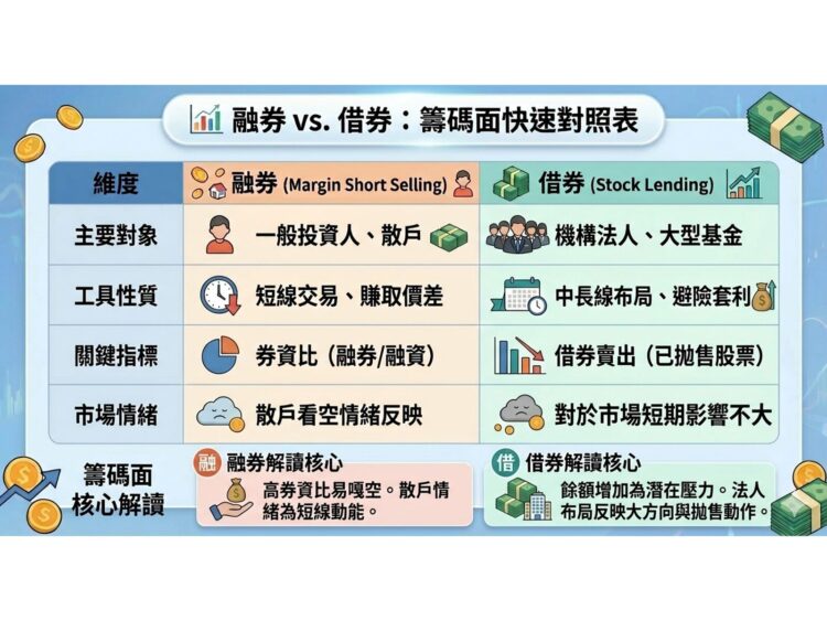 融券 V.S 借券 投資人必看空方雙指標