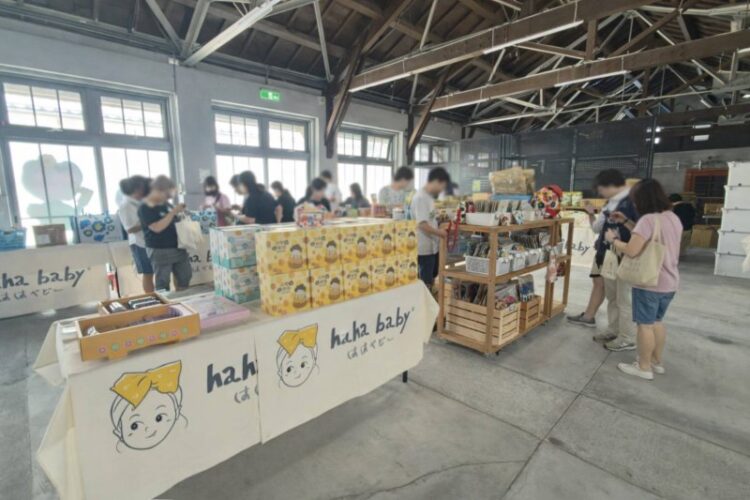 hahababy快閃進駐台南西市場香蕉倉庫 人潮匯流百年市場