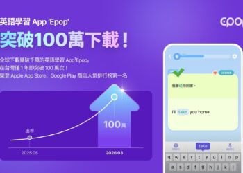 英語學習 App「Epop」台灣下載量突破百萬大關 稱霸雙平台教育類人氣榜首