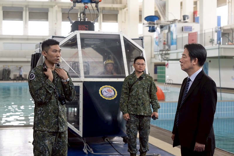 賴清德總統視導高雄國軍訓練中心 籲支持國防預算強化戰力共同守護臺灣民主自由