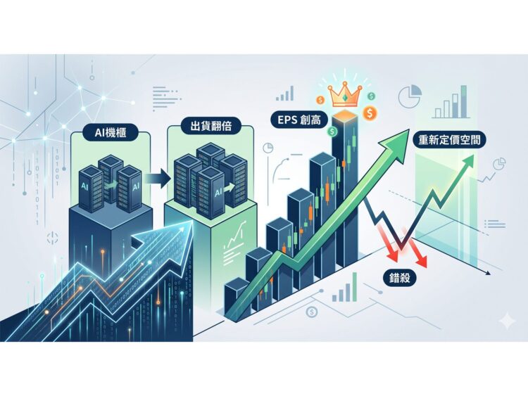 AI機櫃出貨翻倍 EPS 創高 鴻海(2317)錯殺後具重新定價空間