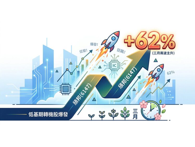 低基期轉機股爆發！頎邦(6147)三月兩波主升狂飆62% 非驅動IC成長20%至30%打開新估值空間