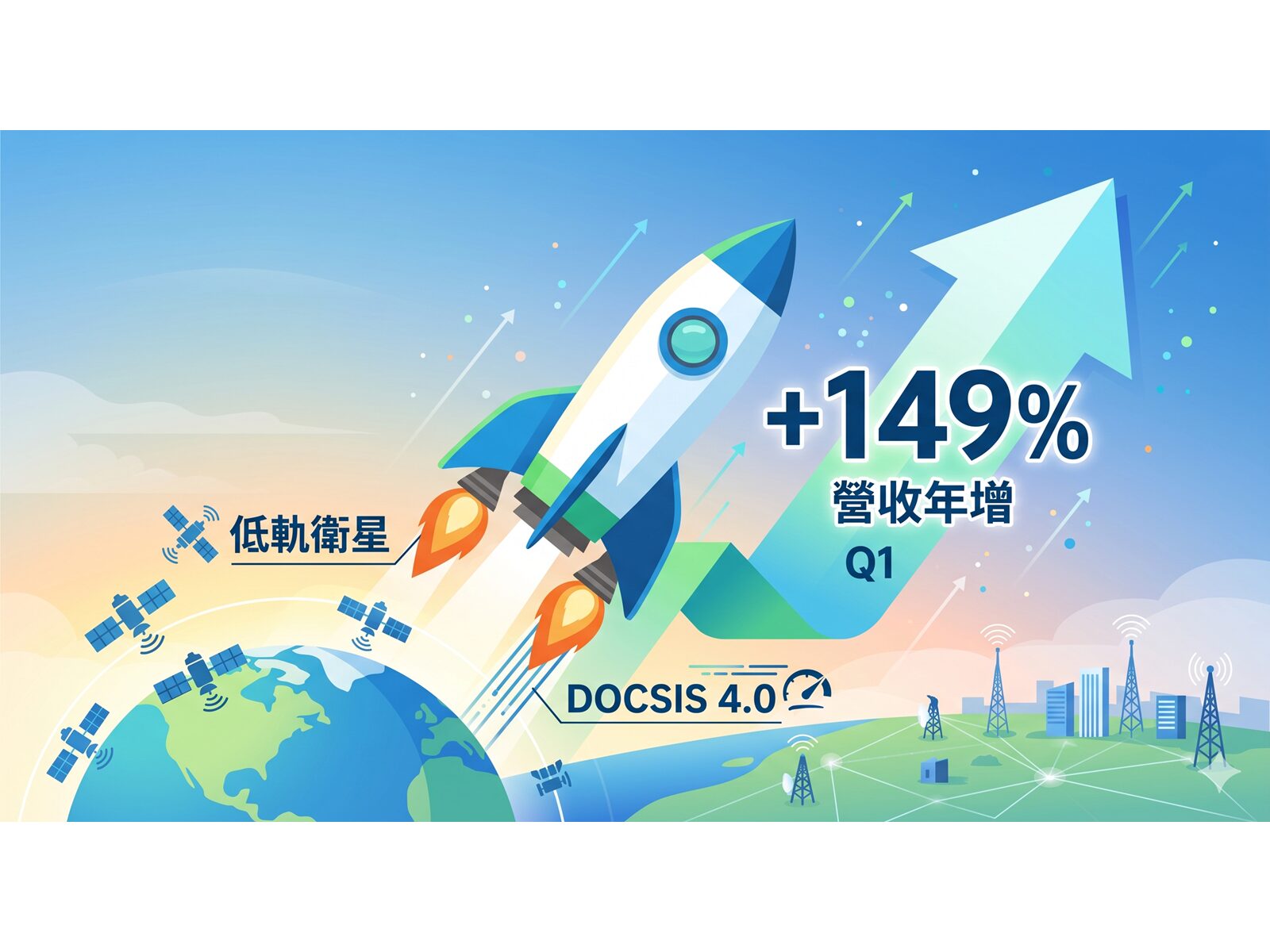 Q1 營收年增 149% 兆赫(2485)轉機確立 低軌衛星＋DOCSIS 4.0 雙引擎啟動