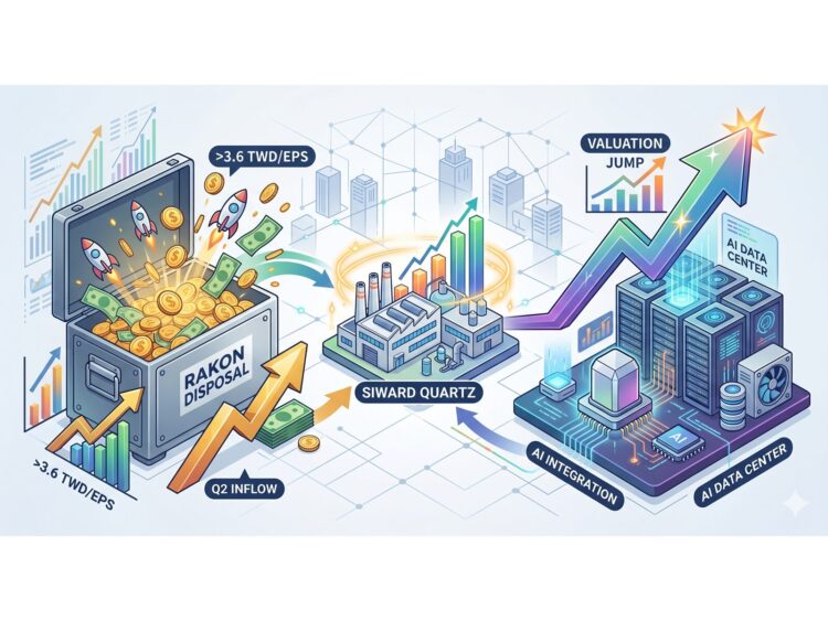 Rakon處分利益每股貢獻逾3.6元！希華(2484)業外大彈藥Q2入帳 石英元件切AI資料中心估值跳升