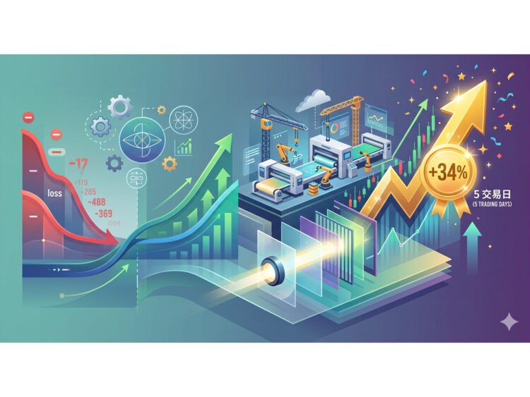 【追蹤報導】不只是題材！誠美材(4960)設備投資落地 虧損加速收斂 5交易日狂飆34%