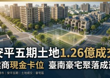 安平五期土地現金交易再現 建商提前布局豪宅聚落、區域價值持續墊高