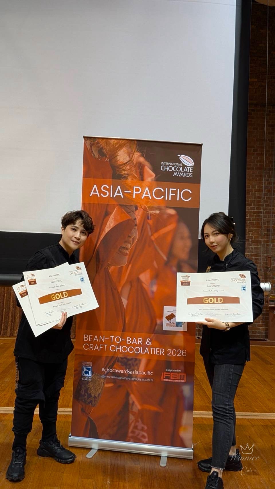 前知名巧克力城堡金牌師傅魏婉羽自創品牌「寓馥Une Flair」ICA世界巧克力大賽奪6面獎牌，成今年最大贏家