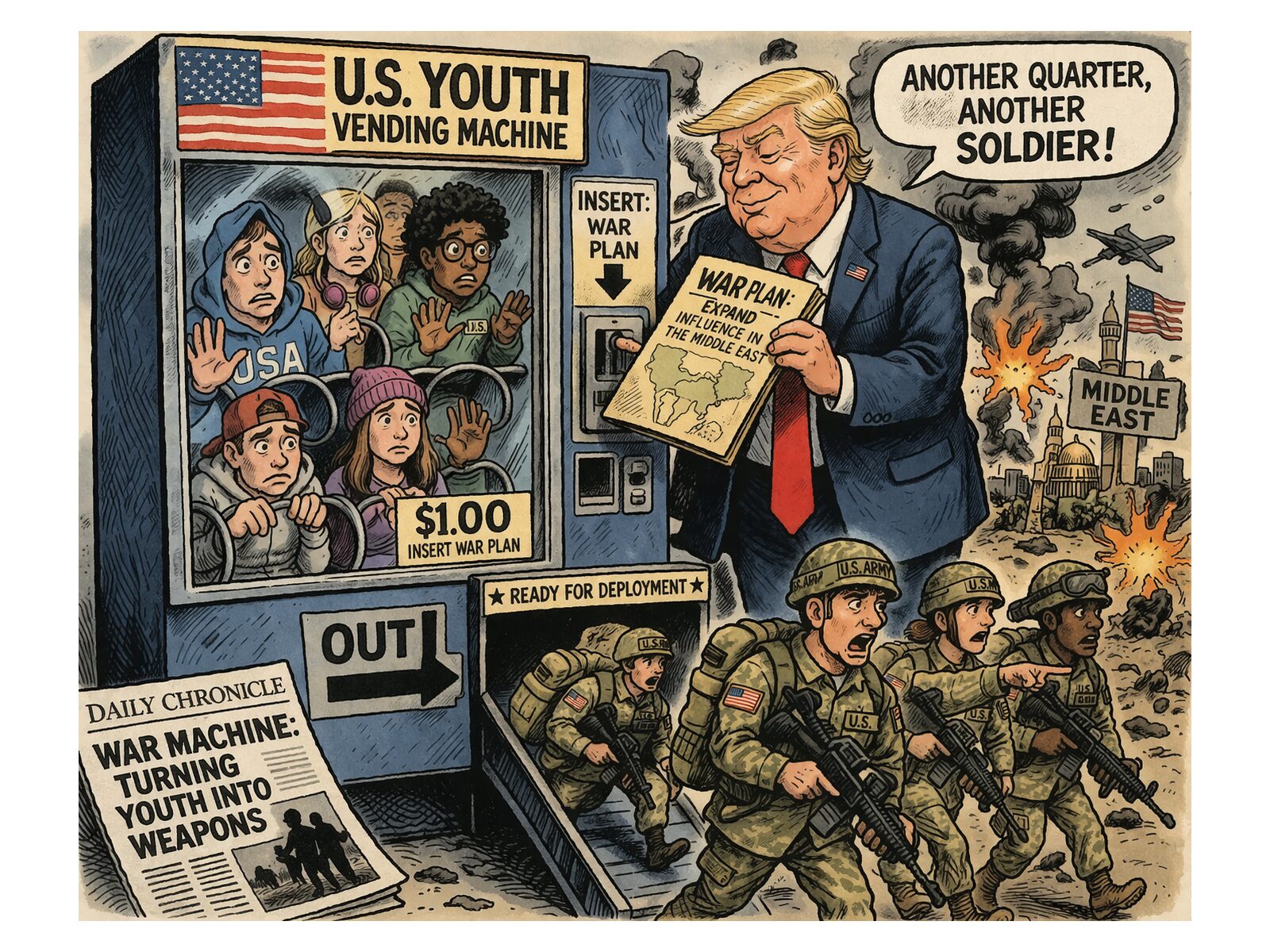 全面戰爭準備！美國兵役登記局提交規則變更草案 2026年12月擬起全面啟動「自動登記制」