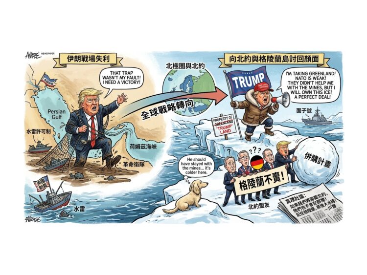 冰與火的政治秀 川普從荷姆茲海峽撤退後的「格陵蘭突圍」